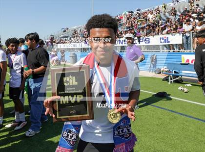 Thumbnail 2 in Austin Achieve vs. Gainesville (UIL 4A Soccer Division II Final Medal Ceremony) photogallery.