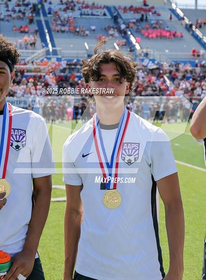 Thumbnail 2 in Austin Achieve vs. Gainesville (UIL 4A Soccer Division II Final Medal Ceremony) photogallery.