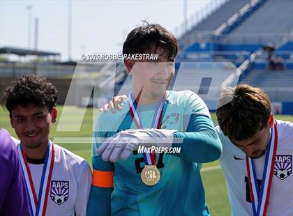 Thumbnail 2 in Austin Achieve vs. Gainesville (UIL 4A Soccer Division II Final Medal Ceremony) photogallery.