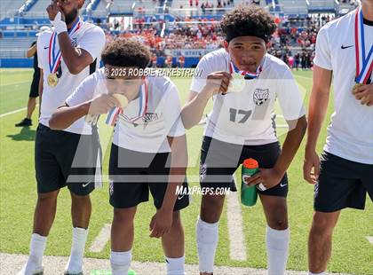 Thumbnail 2 in Austin Achieve vs. Gainesville (UIL 4A Soccer Division II Final Medal Ceremony) photogallery.