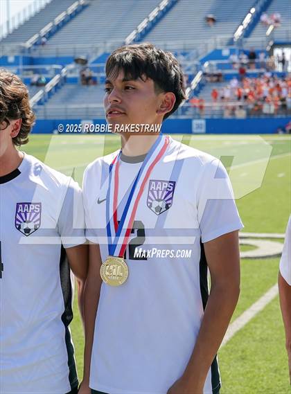Thumbnail 2 in Austin Achieve vs. Gainesville (UIL 4A Soccer Division II Final Medal Ceremony) photogallery.