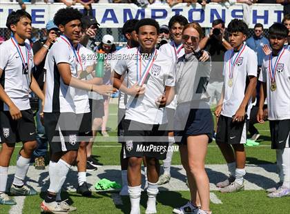 Thumbnail 2 in Austin Achieve vs. Gainesville (UIL 4A Soccer Division II Final Medal Ceremony) photogallery.