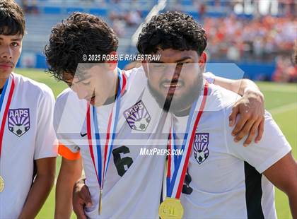 Thumbnail 1 in Austin Achieve vs. Gainesville (UIL 4A Soccer Division II Final Medal Ceremony) photogallery.
