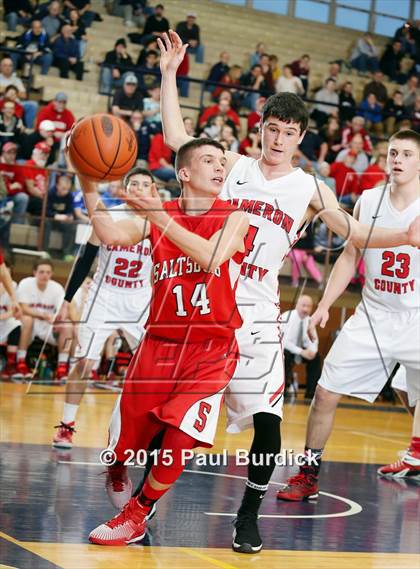 Thumbnail 2 in Cameron County vs. Saltsburg (PIAA Class A First Round) photogallery.
