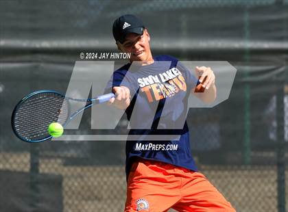 Thumbnail 2 in Allen vs Seven Lakes (UIL 6A Tennis Semifinals) photogallery.
