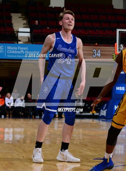Thumbnail 1 in Saunders Trades & Tech vs Mt. St. Michael Academy (Slam Dunk Tournament) photogallery.