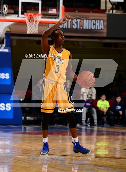Thumbnail 1 in Saunders Trades & Tech vs Mt. St. Michael Academy (Slam Dunk Tournament) photogallery.