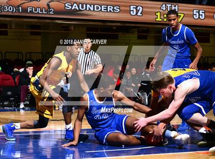 Thumbnail 2 in Saunders Trades & Tech vs Mt. St. Michael Academy (Slam Dunk Tournament) photogallery.