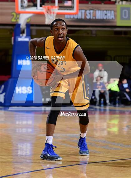Thumbnail 2 in Saunders Trades & Tech vs Mt. St. Michael Academy (Slam Dunk Tournament) photogallery.