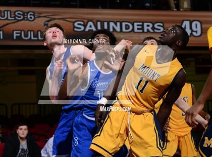 Thumbnail 1 in Saunders Trades & Tech vs Mt. St. Michael Academy (Slam Dunk Tournament) photogallery.