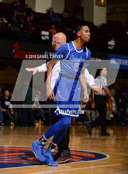 Thumbnail 2 in Saunders Trades & Tech vs Mt. St. Michael Academy (Slam Dunk Tournament) photogallery.