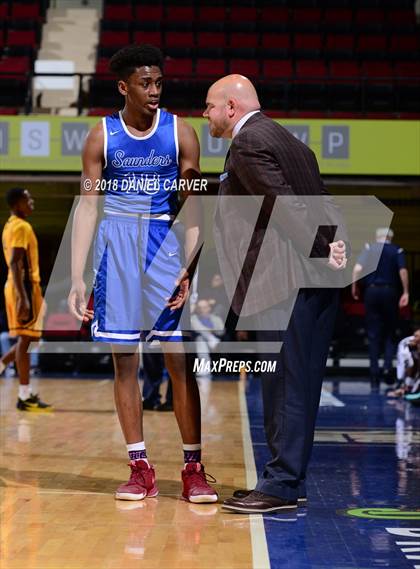 Thumbnail 1 in Saunders Trades & Tech vs Mt. St. Michael Academy (Slam Dunk Tournament) photogallery.