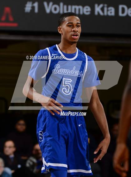 Thumbnail 1 in Saunders Trades & Tech vs Mt. St. Michael Academy (Slam Dunk Tournament) photogallery.