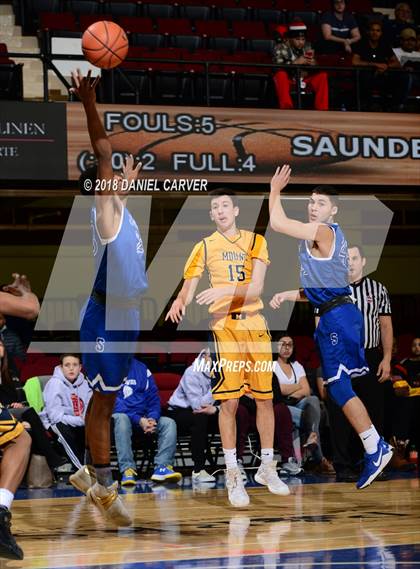 Thumbnail 3 in Saunders Trades & Tech vs Mt. St. Michael Academy (Slam Dunk Tournament) photogallery.