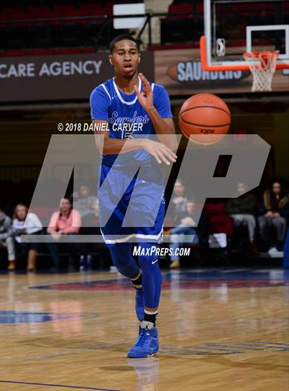 Thumbnail 3 in Saunders Trades & Tech vs Mt. St. Michael Academy (Slam Dunk Tournament) photogallery.