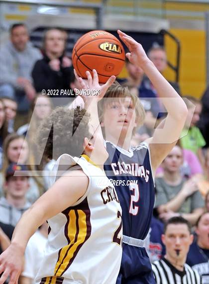 Thumbnail 3 in Elk County Catholic vs DuBois Central Catholic (District IX A Championship) photogallery.