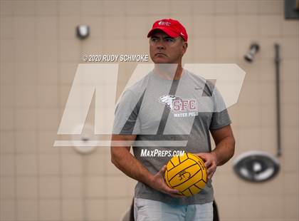 Thumbnail 3 in Santa Fe Christian vs Monte Vista (CIF SDS D5 Water Polo Finals) photogallery.