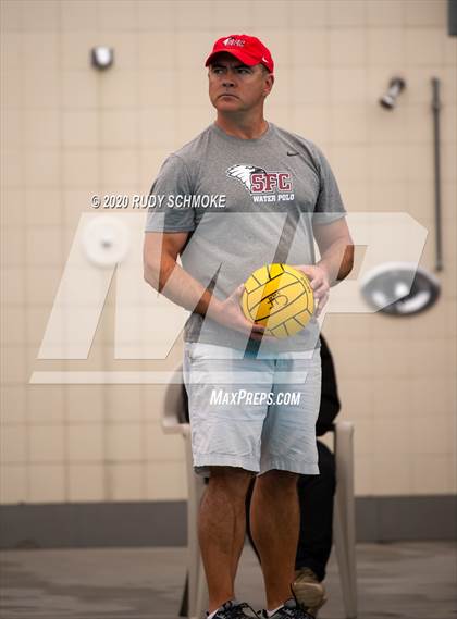 Thumbnail 2 in Santa Fe Christian vs Monte Vista (CIF SDS D5 Water Polo Finals) photogallery.