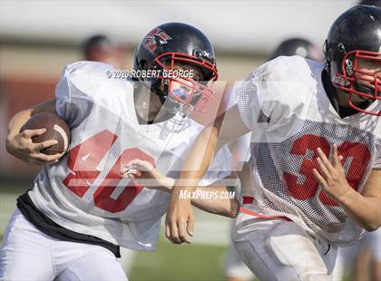 Thumbnail 2 in Catholic Memorial vs Muskego (Scrimmage) photogallery.