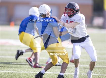 Thumbnail 2 in Catholic Memorial vs Muskego (Scrimmage) photogallery.