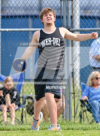 Thumbnail 1 in IHSAA Delta Sectional (Discus)  photogallery.