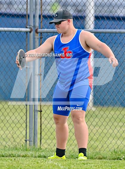 Thumbnail 1 in IHSAA Delta Sectional (Discus)  photogallery.