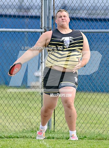 Thumbnail 1 in IHSAA Delta Sectional (Discus)  photogallery.