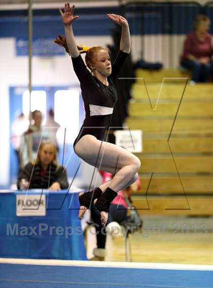Thumbnail 3 in CHSAA 4A State Gymnastics Championships photogallery.
