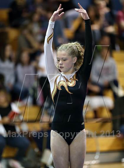 Thumbnail 3 in CHSAA 4A State Gymnastics Championships photogallery.