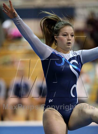 Thumbnail 3 in CHSAA 4A State Gymnastics Championships photogallery.