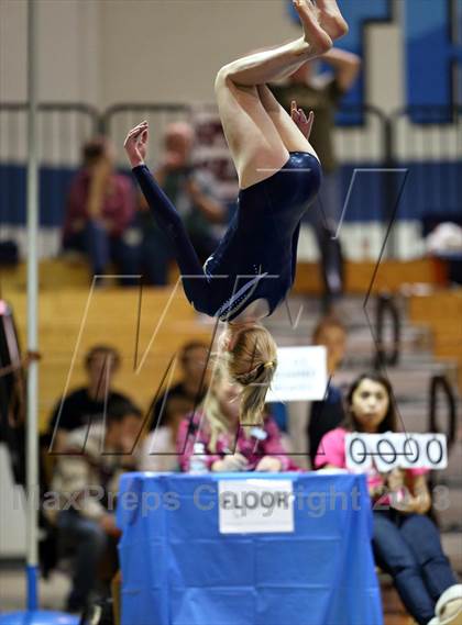 Thumbnail 1 in CHSAA 4A State Gymnastics Championships photogallery.