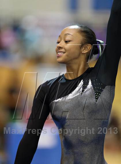 Thumbnail 3 in CHSAA 4A State Gymnastics Championships photogallery.