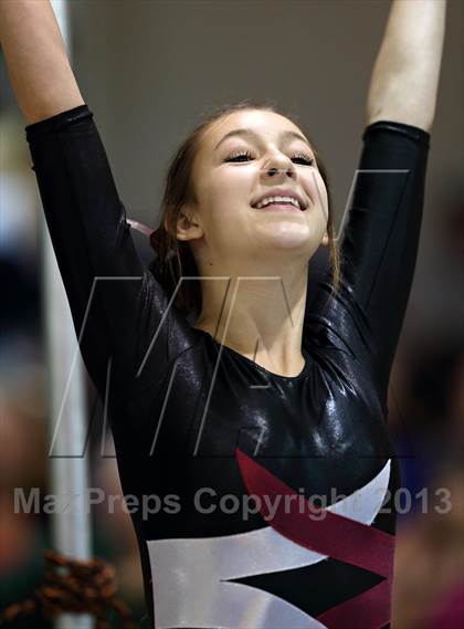 Thumbnail 3 in CHSAA 4A State Gymnastics Championships photogallery.
