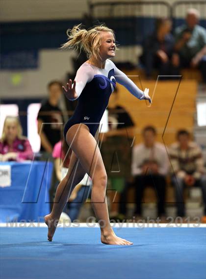 Thumbnail 3 in CHSAA 4A State Gymnastics Championships photogallery.