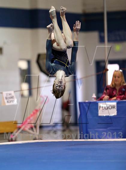 Thumbnail 3 in CHSAA 4A State Gymnastics Championships photogallery.