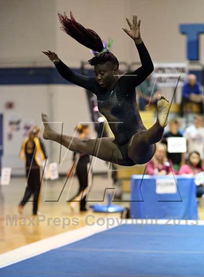 Thumbnail 3 in CHSAA 4A State Gymnastics Championships photogallery.