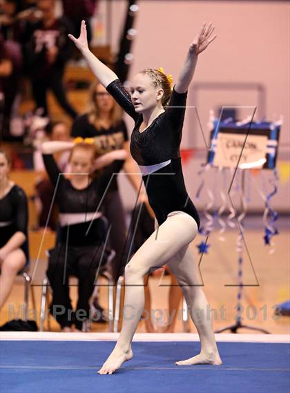 Thumbnail 3 in CHSAA 4A State Gymnastics Championships photogallery.
