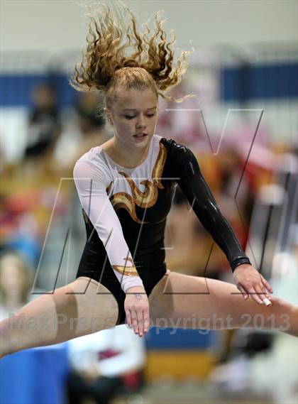 Thumbnail 3 in CHSAA 4A State Gymnastics Championships photogallery.