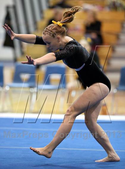 Thumbnail 1 in CHSAA 4A State Gymnastics Championships photogallery.