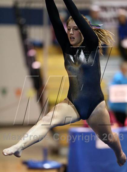 Thumbnail 1 in CHSAA 4A State Gymnastics Championships photogallery.