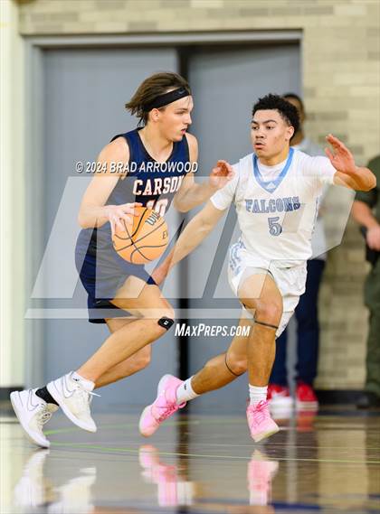Thumbnail 3 in Carson vs West Rowan (Sam Moir Christmas Tournament) photogallery.