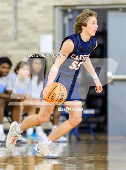 Thumbnail 2 in Carson vs West Rowan (Sam Moir Christmas Tournament) photogallery.