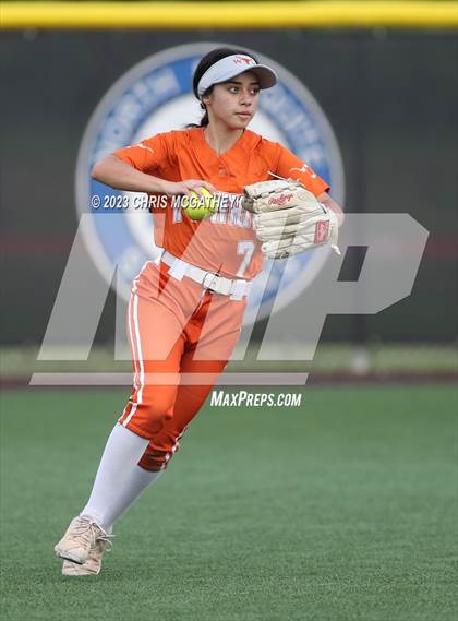 Thumbnail 2 in White @ Poteet (UIL 5A Softball Region II Bi-District) photogallery.
