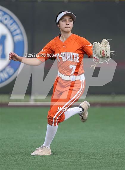 Thumbnail 3 in White @ Poteet (UIL 5A Softball Region II Bi-District) photogallery.