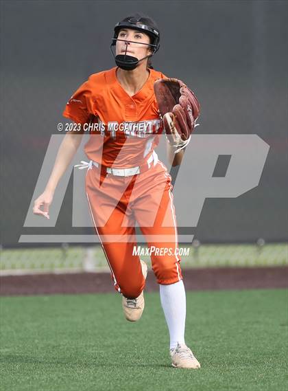 Thumbnail 1 in White @ Poteet (UIL 5A Softball Region II Bi-District) photogallery.