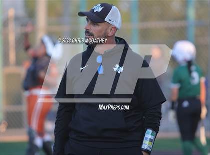 Thumbnail 1 in White @ Poteet (UIL 5A Softball Region II Bi-District) photogallery.