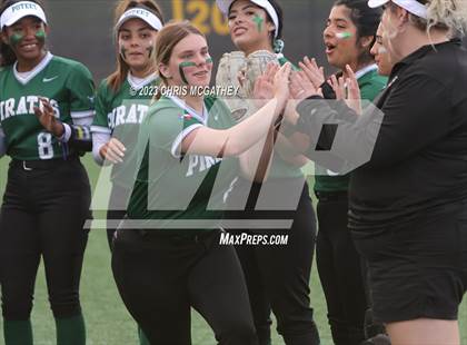 Thumbnail 1 in White @ Poteet (UIL 5A Softball Region II Bi-District) photogallery.