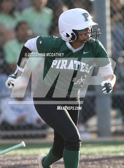 Thumbnail 2 in White @ Poteet (UIL 5A Softball Region II Bi-District) photogallery.