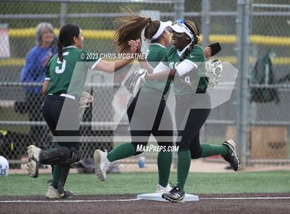Thumbnail 2 in White @ Poteet (UIL 5A Softball Region II Bi-District) photogallery.
