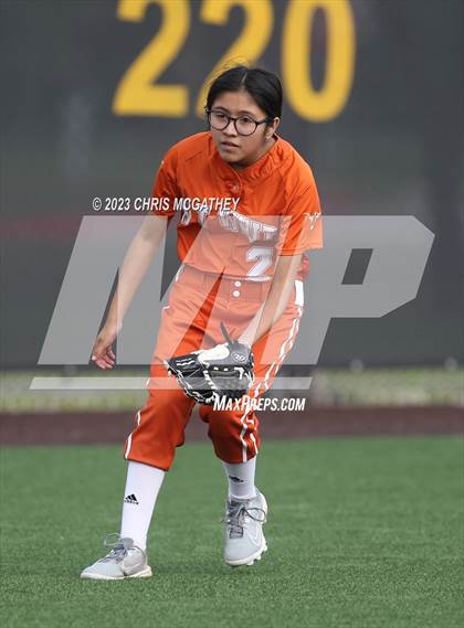 Thumbnail 3 in White @ Poteet (UIL 5A Softball Region II Bi-District) photogallery.